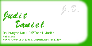 judit daniel business card